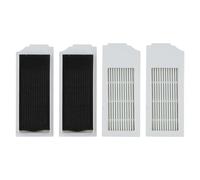 EasyByMall Lot de 4 filtres de rechange pour aspirateurs ECOVACS DEEBOT N20, N20 PLUS et PRO PLUS - Papier filtre lavable pour un air plus propre et plus sain