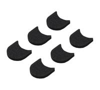 EasyByMall Lot de 6 bonnettes anti-vent en mousse noire pour Insta360 GO 3S et GO 3, 1,6 x 1,3 x 0,2 cm