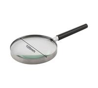 EasyByMall Loupe de poche 5X haute puissance avec poignée en métal pour la lecture de tampons d'inspection à domicile, bureau, voyage