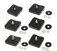 EasyByMall Mécanisme d'horloge à quartz silencieux, kit de réparation d'horloge murale avec tige en métal pour remplacer ou fabriquer des horloges, plusieurs options de longueur d'arbre