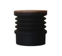 EasyByMall Moulin à café à dose unique avec couvercle en bois, outil de nettoyage en silicone pour la distribution du marc d'expresso et l'élimination de la poussière, compatible avec WPM et la