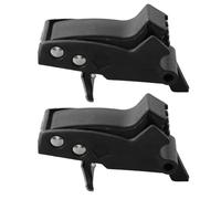 EasyByMall N087367 Lot de 2 leviers de déverrouillage pour poste de travail DE7023 DE7033 DE7025 DWX723 DW7231 DWX724 en plastique noir