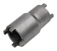 EasyByMall Outil de retrait d'écrou de pompe à huile d'embrayage de moto 20 mm, 24 mm, 28 mm, clé à quatre mâchoires en acier trempé pour VTT, pour quad, mécanicien, garage, atelier (A)