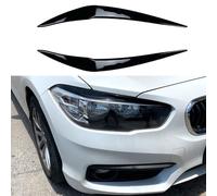 EasyByMall Paire de couvre-paupières de phare noirs brillants compatibles avec BMW F20 F21 Série 1 LCI 2015-2019 M-Sport