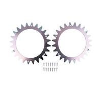 EasyByMall Parkside Crampons antidérapants pour tondeuse à gazon pour tondeuse à gazon PMRA 20-Li B2 et PMORDA 20-Li B2 - Clous de traction en acier, 212 × 2,5 mm, argent