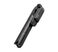 EasyByMall Perche à selfie extensible avec déclencheur à distance, support de téléphone pliable en acier inoxydable pour iOS Android Huawei Xiaomi Noir