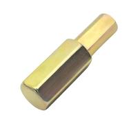 EasyByMall Pièce de rechange à six pans creux pour cric de camping-car, construction métallique, 7 x 7 x 5 cm, jaune, 1 pièce