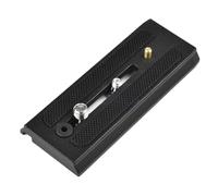 EasyByMall Plaque coulissante à dégagement rapide pour Manfrotto 503HDV et MH055M0-Q5, base de montage en alliage d'aluminium avec vis 1/4-20 et 3/8