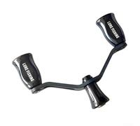 EasyByMall Poignée de bras à bascule double en carbone et plastique pour moulinets de pêche DAIWA y compris modèles pour Fuego pour Prorex V Convient pour les améliorations de moulinet (Noir)