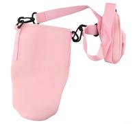 EasyByMall Porte-bouteille d'eau avec design et sangle réglable compatible avec bouteilles de 1,2 l, idéal pour les aventures à vélo (rose)