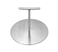 EasyByMall Presse à hamburger en acier inoxydable robuste pour hamburger gril poêle, outil de chef professionnel pour hamburgers juteux, steaks sandwichs, argent