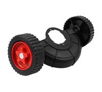 EasyByMall Roue auxiliaire réglable pour une meilleure maniabilité et un réglage de la hauteur sans effort, ABS renforcé, s'adapte à la plupart des tondeuses poussées