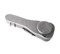EasyByMall Sac compact et léger pour ukulélé de 58,4 cm, matériau imperméable pour une protection supplémentaire, 58,4 cm gris clair
