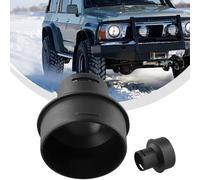 EasyByMall Sortie d'air plate de 42 mm à 75 mm pour chauffages de stationnement diesel Eberspacher et Webasto, adaptateur de connecteur de tuyau, noir