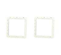 EasyByMall SPX1091G Joint d'étanchéité automatique pour écumoire Hayward SP1091LX, SP1091WM et Dyna-Skim - Lot de 2, 17,8 x 18,5 cm, blanc, caoutchouc Buna-N