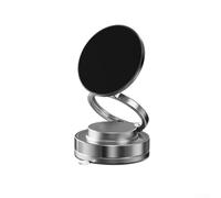 EasyByMall Support de téléphone magnétique monté sur voiture, 120 x 60 mm, support de téléphone magnétique : rotation plein angle et adsorption stable sous vide (noir)