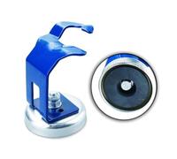 EasyByMall Support de torche de soudage en métal avec base magnétique haute résistance, support de rangement portable antirouille pour protection de buse de pointe, bleu