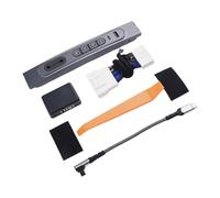 EasyByMall Tesla Model 3 et Model Y Station d'accueil multifonction pour console centrale avec kit d'extension de raccourci physique à 4 boutons, matériau ABS, gris argenté