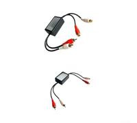 EasyByMall Transformateur d'isolation audio 3,5 mm sans bruit | Élimine le bourdonnement de la boucle de masse, pour une transmission statique et instantanée, une transmission sûre et un