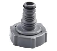 EasyByMall Vanne de vidange de rechange pour adaptateur de tuyau de piscine, modèle P6H1419, gris, 1 pièce en laiton pour piscine hors sol