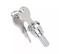 EasyByMall Verrou de boîte à outils en acier inoxydable pour tiroir et armoire, construction en acier moulé sous pression, finition argentée