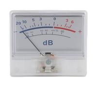 EasyByMall VU Meter P-55B Pointeur Audio Niveau Puissance Mètre Haute Sensibilité 135uA pour Studio Enregistrement Live Sound Blanc
