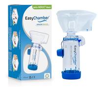 EasyChamber Dispositif d'espacement antistatique avec masque pour adulte, chambre d' Inhalateur, à utiliser avec l'inhalateur doseur, sans BPA ni latex.