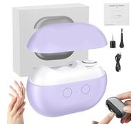 Easyclip Smart Nail Clipper,Glosrity Easyclip Multi-Function Electric Nail Clippers,Glosrity/Pubyfun/Vueeze Easyclip Smart Nail Clipper,Automatic Nail Trimmer with LED Light(Purple)
