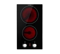 EasyCook 30cm Plaque Vitrocéramique 2 Feux Noir