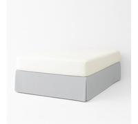 EasyCosy Cache Sommier ATENEA 180x200 Microfibre Volant 32 cm Gris Clair
