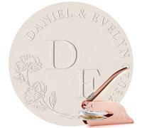 Easycosy Embosseur de Livre Personnalisé, Tampon Encreur Personnalisable, Tampon Personnalisé, Pince à Gaufrer de 10cm Léger et Compact, Cadeau pour Amoureux des Livres, Les Lecteurs, Bibliothèque