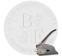 Easycosy Embosseur de Livre Personnalisé,Tampon Gaufrage Personnalisé de 10 cm, Pince à Gaufrer Personnalisable Léger et Compact, Cadeau pour Amoureux des Livres, Les Lecteurs, Bibliothèque