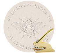 Easycosy Embosseur de Livre Personnalisé,Tampon Gaufrage Personnalisé de 10 cm, Pince à Gaufrer Personnalisable Léger et Compact, Cadeau pour Amoureux des Livres, Les Lecteurs, Bibliothèque