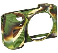 EASYCOVER by Bilora Coque de Protection en Silicone pour Sony A 6300 Camouflage/Noir