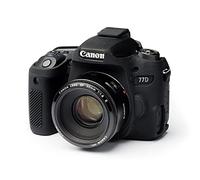 EASYCOVER Coque Silicone Noir pour Canon 77D