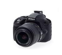 easyCover Étui en silicone pour appareil photo - Protection pour votre appareil photo - Nikon D3300/D3400 - Noir, Noir