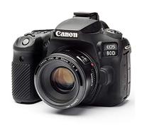 EASYCOVER Coque Silicone Noir pour Canon 90D