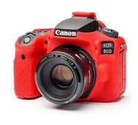 EasyCover Protection Silicone pour Canon 90D Rouge