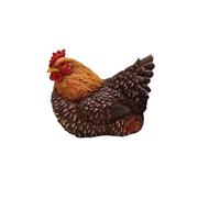 Easydistri - Figurine Décorative Intérieur Ou Extérieur - Poule Couchée L- H 21,3 Cm