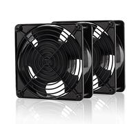 easydiy 12 cm 120 mm 200 CFM 4000RPM CPU Ventilateur de refroidissement 12 V DC 4 broches Molex PC Ordinateur Haute CFM Ventilateur de refroidissement avec métal Finger Guard Grill pour Mining Rig ventola-2 colis