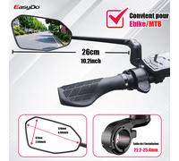 EasyDo - rétroviseur de guidon de vélo électrique, avec bras de miroir étendu rotatif à 360 degrés, pour cyclisme sur route et en montagne RM15 Right