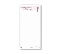 easydruck24de 1 bloc-notes Je ne dois pas oublier I dos magnétique I format DIN long I petit organiseur rose à carreaux mignon à écrire et à détacher I dv532