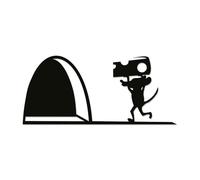 easydruck24de Autocollant Trou Souris Fromage Noir 18 x 8 cm - you0145 | Sticker mural brillant autocollant décoration intérieure souris