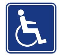 easydruck24de Autocollant Utilisateur de Fauteuil Roulant I 15x15cm I Autocollant extérieur pour Voiture Camion Fauteuil Roulant véhicules pour Personnes en Fauteuil Roulant résistant aux UV I hin468