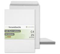 easydruck24de az260 Lot de 25 enveloppes C4 avec fermeture adhésive