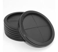 EASYEAH Lot de 4 œillets en caoutchouc de 10,2 cm pour câblage, bouchons en caoutchouc unilatéraux pour trous ronds, œillets de pare-feu automobile, protection des câbles pour boîte électrique en