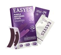 EASYES Lot de 28 bandes de blanchiment des dents violettes pour correction de la couleur, application sèche et humide, neutralisation instantanée de la couleur, protège l'émail des dents, ajustement
