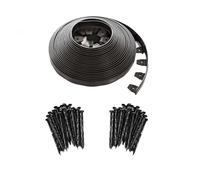EasyFlex 3100-100CXX Kit de Bordure de Jardin de qualité Commerciale sans Creuser, 30,5 m, Noir
