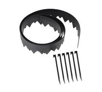 EasyFlex Bordure de Paysage avec piquets d'ancrage en Bonus, 11,4 cm, Bordure de Jardin en Plastique, kit de 6,1 m, Noir (3500-20CXX-3)