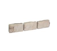 EasyFlex Bordure de Paysage No-Dig avec Pointes d'ancrage, 6,9 cm de Haut, Bordure de Jardin décorative Aspect Pierre, kit de 18,8 m, Marron